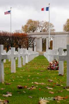 Cérémonie du 11 novembre au cimetière américain Saint-Mihiel (Thiaucourt-Regniéville)